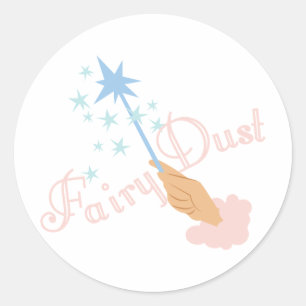 Fairy Dust Runder Aufkleber