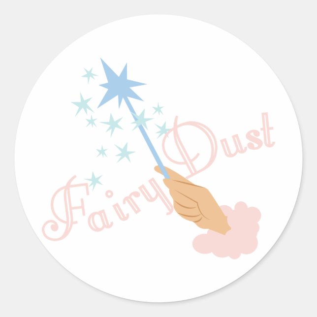 Fairy Dust Runder Aufkleber (Vorderseite)