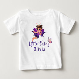 Fairy Enchanted Forest Girl One Birthday Baby Baby T-shirt