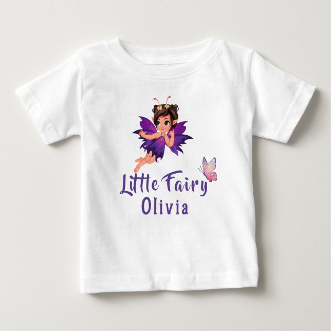 Fairy Enchanted Forest Girl One Birthday Baby Baby T-shirt (Vorderseite)