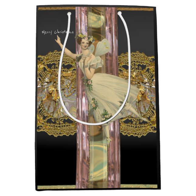 Fairy Erinnerung Weihnachten Mittlere Geschenktüte (Vorderseite)