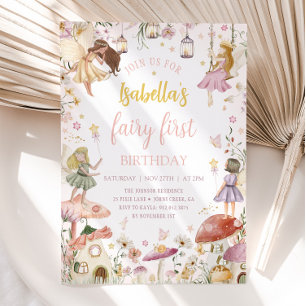 FAIRY ERSTER BIRTHDAY Fairy Garden Geburtstagspart Einladung