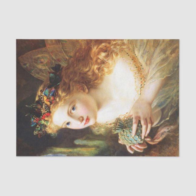 Fairy Fairies Butterfly Butterfly Dekoupage Seidenpapier (Vorderseite)