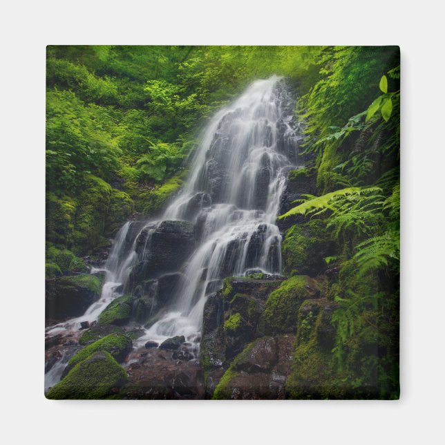 Fairy Falls | Colombia River Gorge Oregon. Magnet (Vorne)