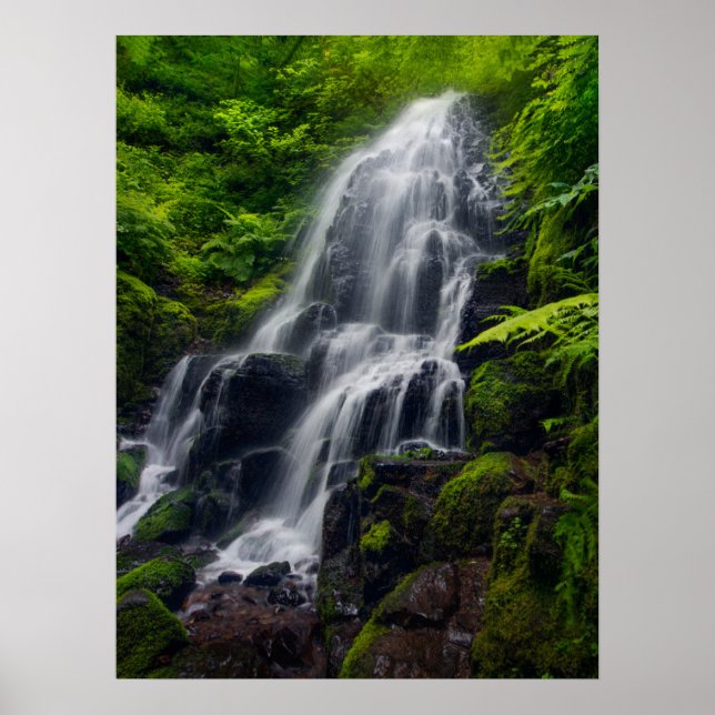 Fairy Falls | Colombia River Gorge Oregon. Poster (Vorne)