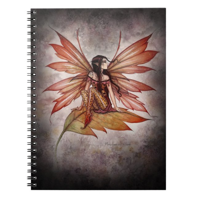 Fairy Fantasy Art Notebook von Molly Harrison Notizblock (Vorderseite)