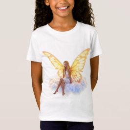 Fairy Fantasy blonde Girl Cloud sitzt magisch T-Shirt