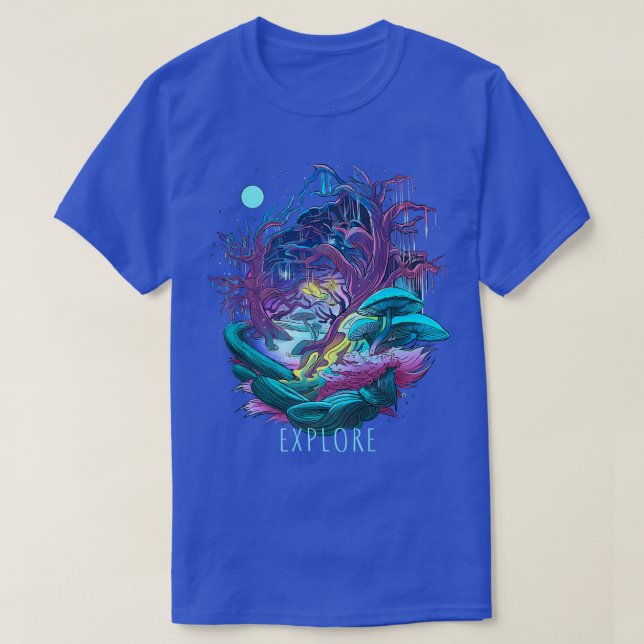 Fairy Fantasy Forest Mushroom Beautiful Nature Fun T-Shirt (Design vorne)