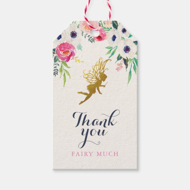 Fairy Favor Tags Geschenkanhänger (Vorderseite)