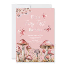 Fairy First Birthday Einladung