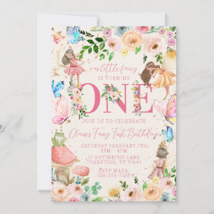 Fairy First Birthday Einladung