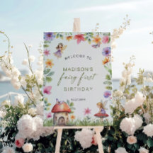 Fairy First Birthday Enchanted Forest Welcome