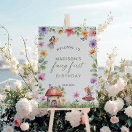 Fairy First Birthday Enchanted Forest Welcome