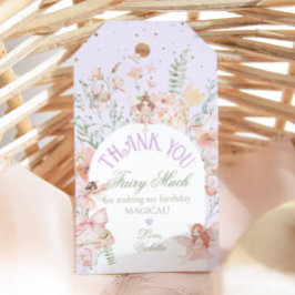 Fairy First Birthday Enchanted garden Whimsical Geschenkanhänger