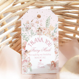 Fairy First Birthday Enchanted garden Whimsical Geschenkanhänger