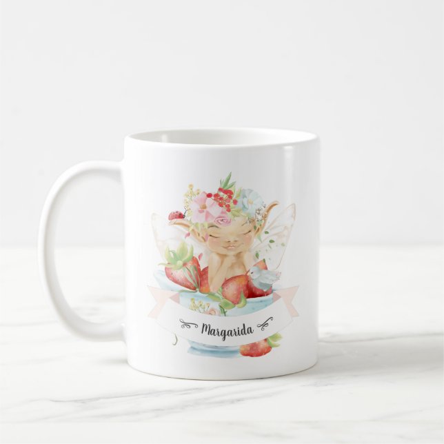 Fairy First Birthday Girl Kaffeetasse (Links)