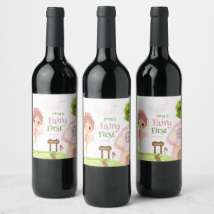 Fairy First, Blumengarten & Fairyland verzaubert Weinetikett