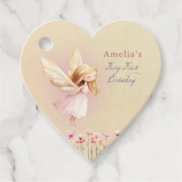 Fairy First Cute Girl's 1st Birthday Party Geschenkanhänger