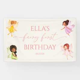 Fairy First Enchanted Fairies 1. Geburtstag Party Banner