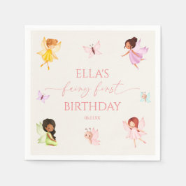Fairy First Enchanted Fairies 1. Geburtstag Party Serviette