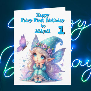 Fairy First Foto Kindergeburtstag Grußkarte Karte