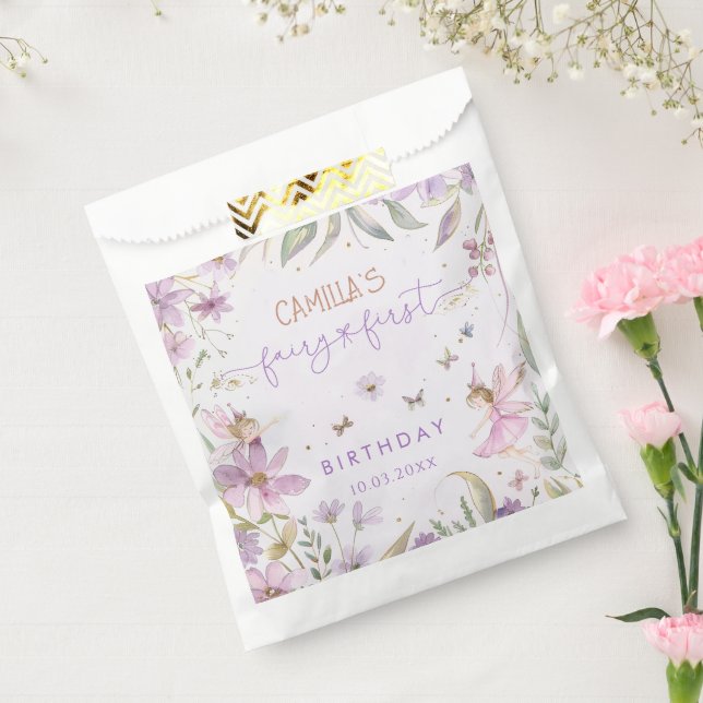 Fairy First Girl 1. Geburtstag Geschenktütchen (Versiegelt)
