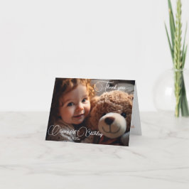 Fairy First Girl's 1. Geburtstag Dankeskarte