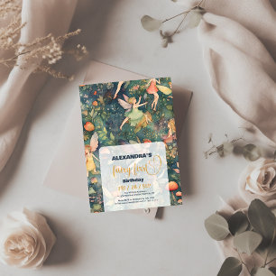 Fairy First Girl's 1. Geburtstag Einladung