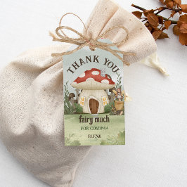 Fairy First Mushroom Woodland Vielen Dank Geschenkanhänger