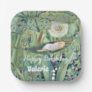 Fairy Floral Garden Bezauberndes Forest Girl Pappteller