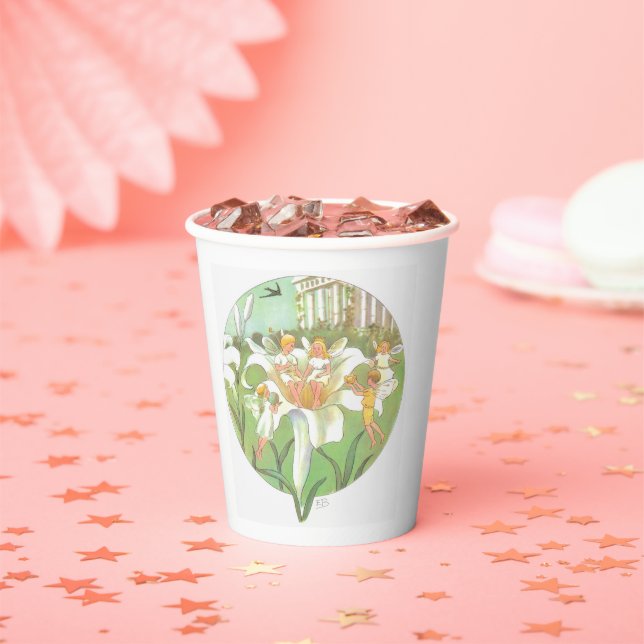 Fairy Floral Garden Bezauberter Wald Girl Geburtst Pappbecher (Insitu)