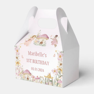 Fairy Floral Girl Birthday Party Geschenkschachtel