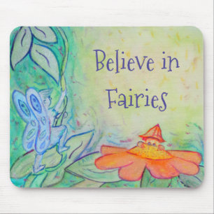 Fairy Flower Garden Art Custom Mousepad