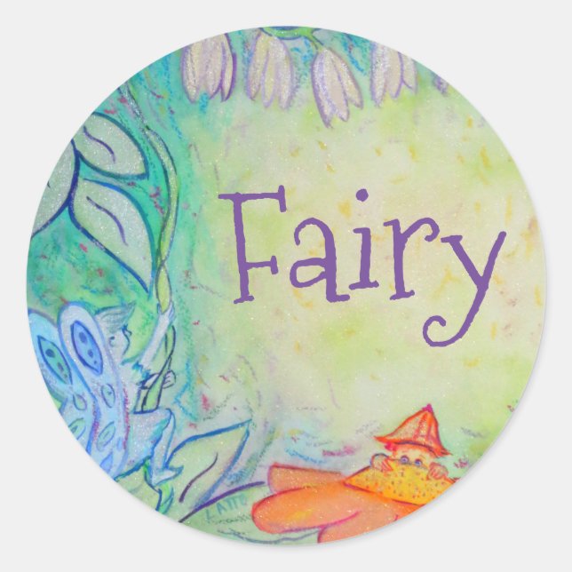 Fairy Flower Garden Art Custom Sticker Decks (Vorderseite)
