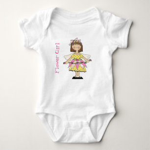 Fairy Flower Girl Ein Stück Tutu Bodysuit Baby Strampler