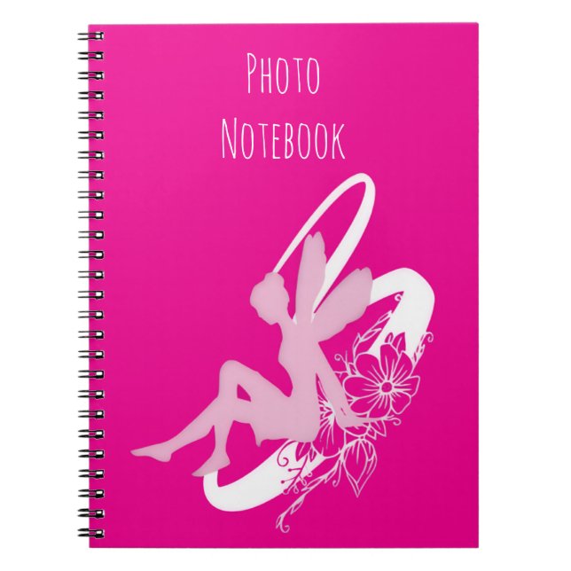 Fairy Flower Spiral Photo Notebook Notizblock (Vorderseite)