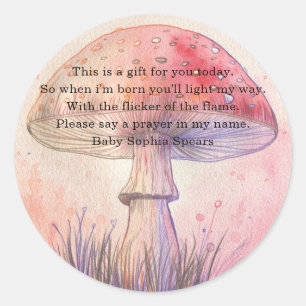 Fairy Fly agaric - Gebetskandle Aufkleber