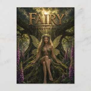 Fairy Foxglove Dell Dark Cinema Postkarte