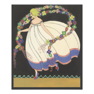Fairy Frolcking mit Blume Fotodruck