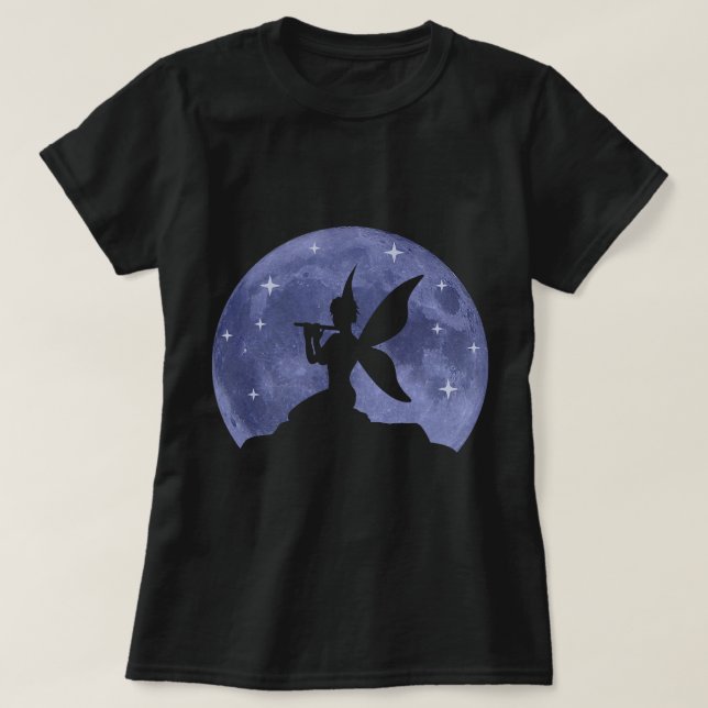Fairy Full Moon Elf Moon Magic Fairy mit Fairy Wi T-Shirt (Design vorne)