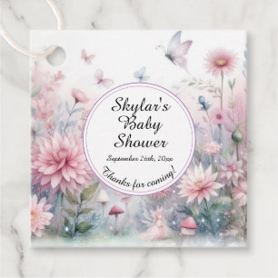 Fairy Garden Baby Dusche Geschenkanhänger