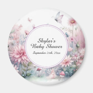 Fairy Garden Baby Dusche Magnet