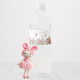 Fairy Garden Baby Dusche Wasserflaschenetikett