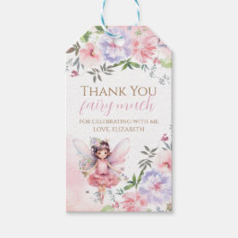 Fairy garden birthday favor tag geschenkanhänger