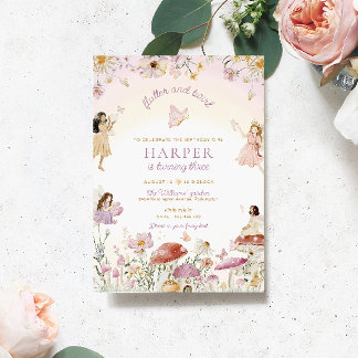 Fairy Garden Birthday Party Einladung