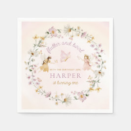 Fairy Garden Birthday Serviette