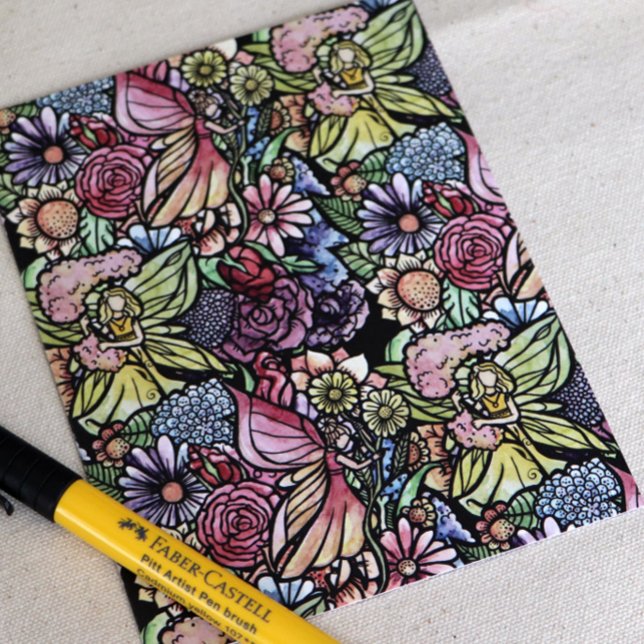 Fairy Garden Gardens Flower Gardens Fairies Postkarte (Von Creator hochgeladen)