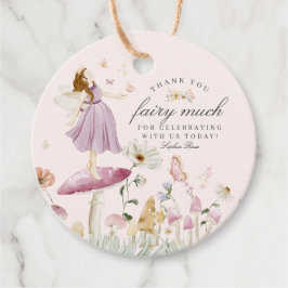 Fairy Garden Geburtstag oder Baby Shower Favor Tag Geschenkanhänger