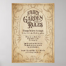 Fairy Garden Rules-Zeichen