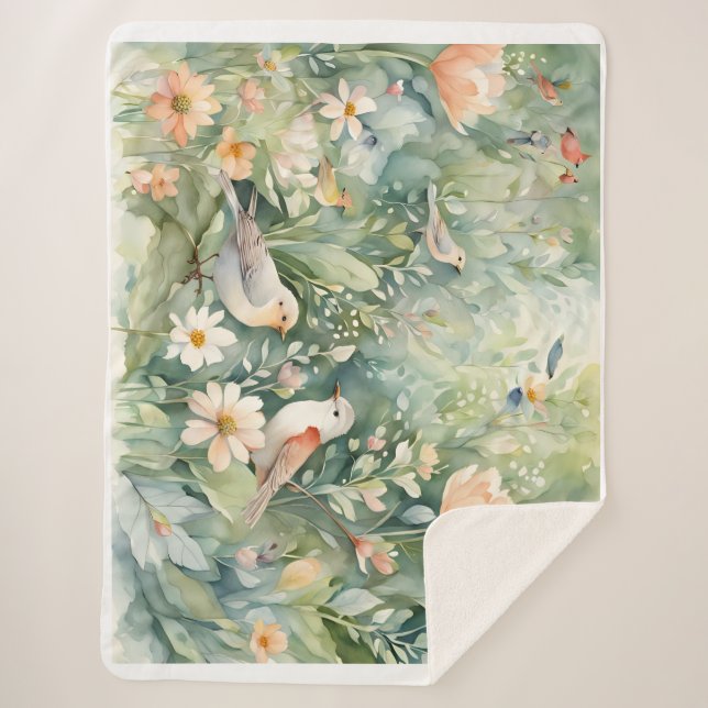 Fairy Garden Sherpa Blanket Sherpadecke (Vorderseite)